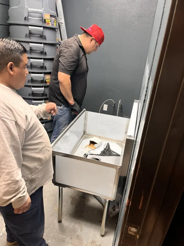 Commercial plumbing and sink installation in Odessa Heights